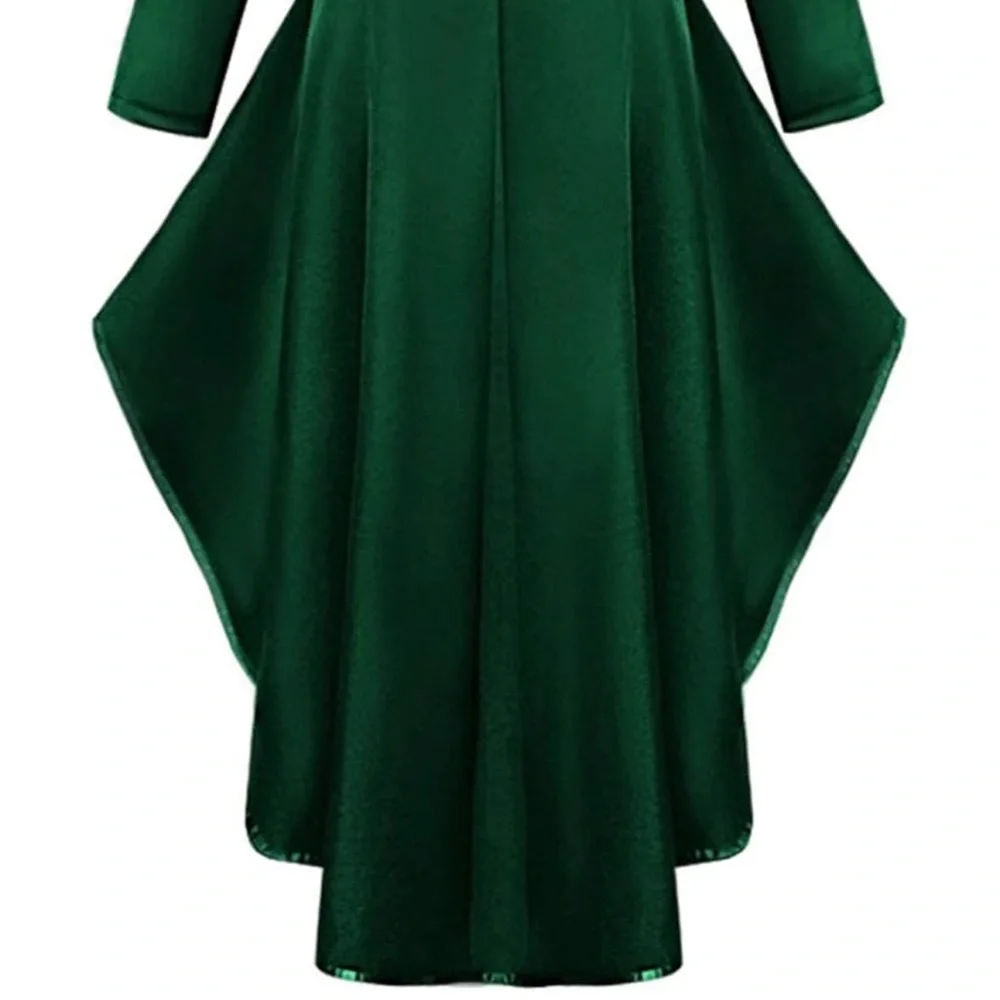 *Halloween Sale - Green Steampunk Ringmaster Tailcoat Costume jacket for Women - Picture 11 of 14